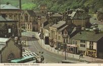 Breakfast Cafe at Todmorden Viaduct Yorkshire 1970s Postcard