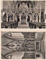 Breisacher Stephansmünster Breisach AM Rhein Church 2x Postcard s