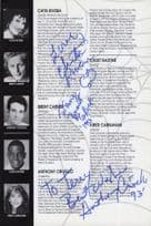 Brent Carver Kiss Of The Spider Woman Hand Signed Theatre Page