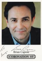 Brian Capron Coronation Street Killer Hand Signed Cast Card Photo