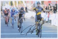 Brian Coquard French Cyclist 2016 Beaucare Race Victory 12x8 Hand Signed Photo