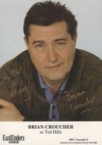 Brian Croucher Eastenders Hand Signed Gold Cast Card Photo