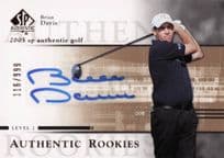 Brian Davis Authentic Rookies 2005 Golf SP Hand Signed Autograph Card