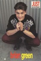 Brian Green 1980s Hip Hop Pop Singer Just Seventeen Rare Postcard