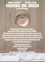 Brian Greene in Visiting Mr Green Jeff Baron Play Hand Signed Theatre Flyer
