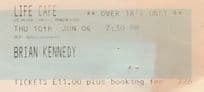 Brian Kennedy Irish Eurovison Song Contest Singer Live Cafe Ticket