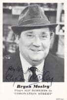 Brian Mosley Alf Roberts Coronation Street Vintage Hand Signed Photo