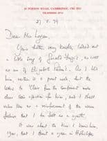 Brian Pippard Military Radiation Physicist WW2 Radar Hand Signed Letter