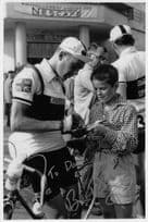 Brian Robinson GB Cyclist 1955 Tour De France Signed To Fan 12x8 Autograph Photo