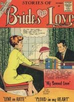 Brides In Love 1950s Comic Book Theatre Director Romance Postcard