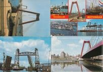 Bridge At Rotterdam Holland 4x Bridges Postcard s