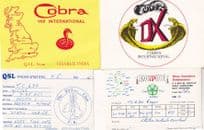 Bridlington Shipley Yorkshire 4x QSL Amateur Radio Postcard Card s
