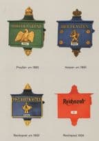 Briefkasten Reichspost Um 1865 1900 & 1934 German Mail Box Postcard