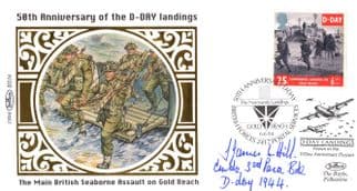 Brigadier James Hill of D-Day WW2 Landings Hand Signed FDC