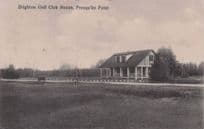 Brighton Golf Club House Presqu'ile Point Canada Old Postcard