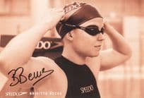 Brigitte Becue Belgium Olympic Swimming Champion Hand Signed Photo