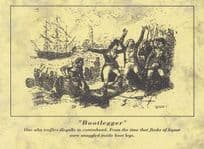 Bringing Alcohol Bootlegger In From Abroad Postcard