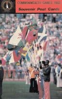 Brisbane Australia Flags 1982 Commonwealth Games Postcard