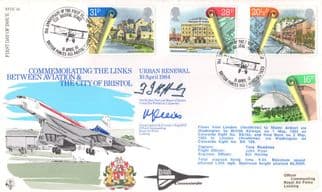 Bristol Aviation Plane KG Lewis RAF Captain Mayor MULTI Hand Signed FDC