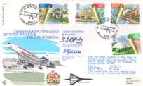 Bristol Aviation Plane KG Lewis RAF Captain Mayor MULTI Hand Signed FDC