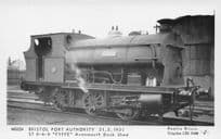 Bristol Port Train Station in 1931 Pamlin Prints Railway RPC Postcard