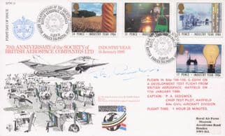 British Aerospace Companies John Curtiss 1986 Hand Signed FDC