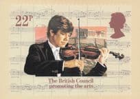 British Council Promoting The Arts Violin Musician Education Postcard