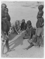 British Girl Samburu Children Plays Marbles Game Kenya Africa Vintage Postcard