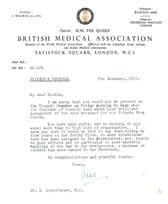 British Medical Association Russian Military Signed Letter to WW2 Doctor