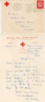 British Red Cross Nurse Society 1955 Old Berskhire Letter & Cover