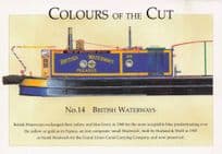 British Waterways Colours Of The Cut Pegasus Ship Postcard