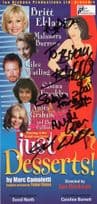 Britt Eckland Anita Graham Just Desserts 4x Cast Hand Signed Theatre Flyer
