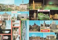 BRNO 4x Czech Republic Postcard incl Night 20x Views