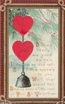 Broken Hearted Returning Lover For Valentines Day Antique Postcard