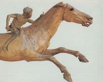 Bronze Race Horse Athens Museum Greek Postcard