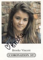 Brooke Vincent Coronation Street Hand Signed Cast Card Photo