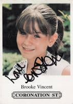Brooke Vincent Coronation Street Hand Signed Cast Card Photo (1)