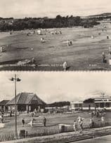 Browns Golf Course Sandown Isle Of Wight Ice Cream Cafe 2x RPC Postcard s