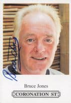 Bruce Jones Coronation Street Hand Signed Cast Card Photo