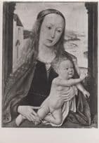Bruges Master Madonna And Child London University Art Gallery Painting Postcard