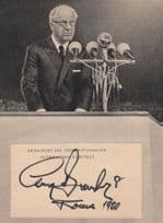 Brundage Avery Olympic Games President Hand Signed Autograph