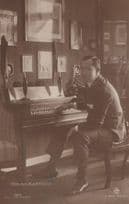 Bruno Kastner At Piano Antique Postcard