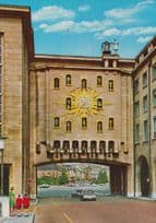 Bruxelles Le Mont Des Arts Giant Antique Clock Building Postcard
