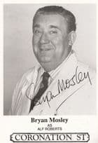 Bryan Mosley Alf Roberts Coronation Street Printed Signed Vintage Cast Card