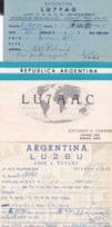 Buenos Aires Argentina 3x Vintage Radio QSL Card s