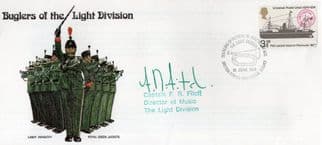 Buglars Of The Light Division Captain Music Hand Signed Military FDC