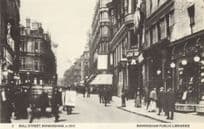Bull Street Birmingham Transport Shops 1910 Rare Photo Postcard