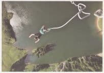 Bungee Death Jump German Sports Vertigo Mountain Postcard