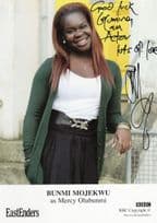 Bunmi Mojekwu Eastenders Hand Signed Cast Card & Super Actor Message