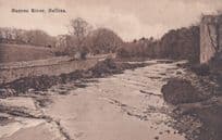 Bunree River County Mayo Antique Irish Postcard